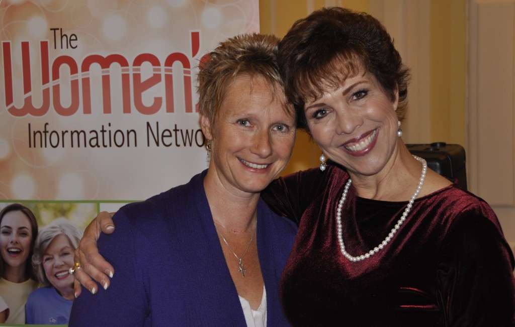 Dr. Paula Fellingham with an attendee at the UK London Global Women's Summit